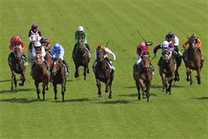 SYDNEY, AUSTRALIA - OCTOBER 31: Jay Ford on Costello (pink) wins race 6 the Kypreos Group Rosehill Gold Cup during Sydney Racing at Rosehill Gardens on October 31, 2020 in Sydney, Australia. (Photo by Mark Evans/Getty Images)