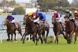 SYDNEY, AUSTRALIA - OCTOBER 31: Louise Day on Switched
wins race 5 the Rendr Delivery Sprint during Sydney Racing at Rosehill Gardens on October 31, 2020 in Sydney, Australia. (Photo by Mark Evans/Getty Images)