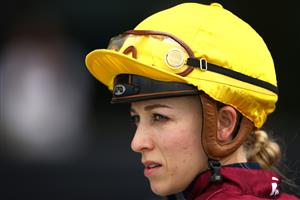 SYDNEY, AUSTRALIA - OCTOBER 31: Louise Day on Switched looks on prior to race 5 the Rendr Delivery Sprint during Sydney Racing at Rosehill Gardens on October 31, 2020 in Sydney, Australia. (Photo by Jason McCawley/Getty Images for the Australian Turf Club)