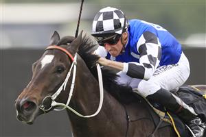 SYDNEY, AUSTRALIA - OCTOBER 31: Nash Rawiller on Enchanted Heart wins race 2 the Schweppes Handicap during Sydney Racing at Rosehill Gardens on October 31, 2020 in Sydney, Australia. (Photo by Mark Evans/Getty Images)