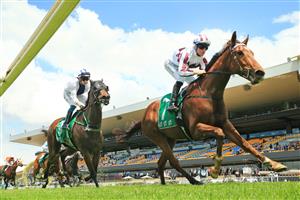 SYDNEY, AUSTRALIA - OCTOBER 31: Tommy Berry on Art Cadeau wins race 1 the TAB Highway Class 3 Handicap during Sydney Racing at Rosehill Gardens on October 31, 2020 in Sydney, Australia. (Photo by Mark Evans/Getty Images)