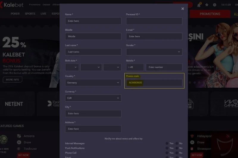 Kalebet promo code NEWBONUS