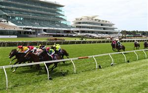 MELBOURNE, AUSTRALIA - NOVEMBER 07: Jye McNeil riding #7 Power Scheme wins race 4, the Nova100 Trophy during 2020 Seppelt Wines Stakes Day at Flemington Racecourse on November 07, 2020 in Melbourne, Australia. (Photo by Robert Cianflone/Getty Images for the VRC)