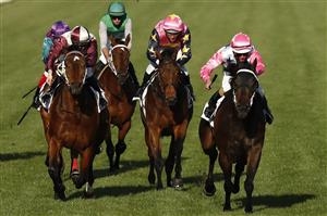 MELBOURNE, AUSTRALIA - NOVEMBER 07: Luke Nolan rides Leiter to win race 9 Seppelt Drumborg Grand Handicap during 2020 Seppelt Wines Stakes Day at Flemington Racecourse on November 07, 2020 in Melbourne, Australia. (Photo by Darrian Traynor/Getty Images for the VRC)