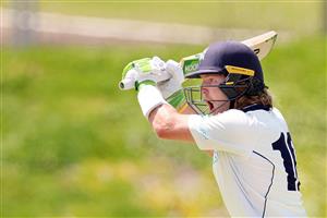 William Pucovski of Victoria bats during day two of the Sheffield Shield match between Victoria and Western Australia at Karen Rolton Oval (Getty Images)