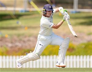 Pucovski bats during day two of the Sheffield Shield match between Victoria and Western Australia (Getty Images)