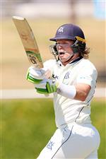 Pucovski bats during day two of the Sheffield Shield match between Victoria and Western Australia (Getty Images)