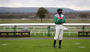 BANGOR, WALES - NOVEMBER 11: Jockey Sam Twiston-Davies looks on prior to The Bangor 'National Hunt' Auction Maiden Hurdle at Bangor-on-Dee Racecourse on November 11, 2020 in Bangor, United Kingdom. (Photo by David Davies - Pool/Getty Images)