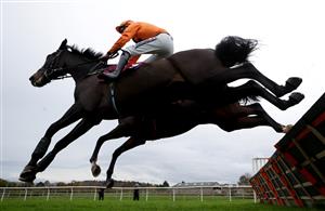 BANGOR, WALES - NOVEMBER 11: Pyramid Place ridden by Mitchell Bastyan wins The Darlands Juvenile Maiden Hurdle at Bangor-on-Dee Racecourse on November 11, 2020 in Bangor, United Kingdom. (Photo by David Davies - Pool/Getty Images)