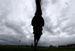 BANGOR, WALES - NOVEMBER 11: Runners and riders at Bangor Racecourse at Bangor-on-Dee Racecourse on November 11, 2020 in Bangor, United Kingdom. (Photo by David Davies - Pool /Getty Images)