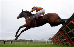 BANGOR, WALES - NOVEMBER 11: Pyramid Place ridden by Mitchell Bastyan wins The Darlands Juvenile Maiden Hurdle at Bangor-on-Dee Racecourse on November 11, 2020 in Bangor, United Kingdom. (Photo by David Davies - Pool/Getty Images)