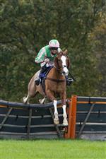 TAUNTON, ENGLAND - NOVEMBER 12: Alexander Thorne riding Twin Star (pink/green) clear the last to win The Invest Southwest Handicap Hurdle at Taunton Racecourse on November 12, 2020 in Taunton, England. Owners are allowed to attend if they have a runner at the meeting otherwise racing remains behind closed doors to the public due to the Coronavirus pandemic. (Photo by Alan Crowhurst/Getty Images)