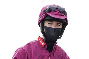 CHELTENHAM, ENGLAND - NOVEMBER 13: Paul O'Brien returns after riding Castle Robin to win The Markel Insurance Conditional Jockeys' Handicap Hurdle at Cheltenham Racecourse on November 13, 2020 in Cheltenham, England. Owners are allowed to attend if they have a runner at the meeting otherwise racing remains behind closed doors to the public due to the Coronavirus pandemic. (Photo by Alan Crowhurst/Getty Images)