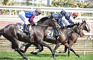 Jamie Kah riding Prince Of Arran finishing third in the 2020 Lexus Melbourne Cup at Flemington Racecourse on November 03, 2020 (Getty Images)