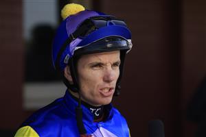 NEWCASTLE, AUSTRALIA - NOVEMBER 14: Tim Clark on Bring The Ransom returns to scale after winning race 4 the Guardian Safety Solutions 3YO & $YO Benchmark 72 Handicap during Racing at Newcastle Racecourse on November 14, 2020 in Newcastle, Australia. (Photo by Mark Evans/Getty Images)