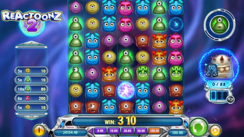 Reactoonz 2 Slot