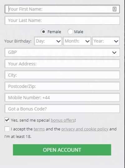 Casiplay Signup Form