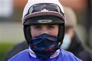 WINCANTON, ENGLAND - NOVEMBER 19: Harry Cobden poses at Wincanton Racecourse on November 19, 2020 in Wincanton, England. Owners are allowed to attend if they have a runner at the meeting otherwise racing remains behind closed doors to the public due to the Coronavirus pandemic. (Photo by Alan Crowhurst/Getty Images)