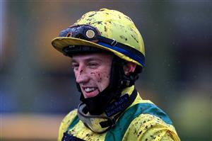 MANCHESTER, ENGLAND - NOVEMBER 21: Jockey Ciaran Gethings at Haydock Park, Merseyside on November 21, 2020 in Manchester, England. (Photo by Mike Egerton - Pool/Getty Images)