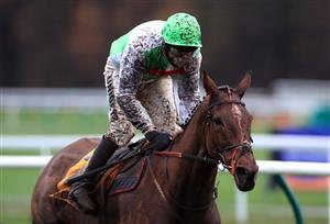MANCHESTER, ENGLAND - NOVEMBER 21: Perfect Candidate ridden by Paddy Brennan following victory in the My Odds Boost On Betfair Stayers' Handicap Chase at Haydock Park, Merseyside on November 21, 2020 in Manchester, England. (Photo by Mike Egerton - Pool/Getty Images)