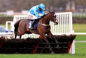 WETHERBY, UNITED KINGDOM - NOVEMBER 25: Numberoneson ridden by jockey Daryl Jacob clear a fence during the wetherbyracing.co.uk Juvenile Maiden Hurdle (Northern Lights Juvenile Series Qualifier) (GBB Race) at Wetherby Racecourse on November 25, 2020 in Wetherby, England. (Photo by Mike Egerton - Pool/Getty Images)