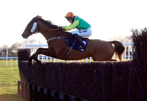 WETHERBY, UNITED KINGDOM - NOVEMBER 25: Joke Dancer ridden by jockey Ryan Mania clear a fence on the way to winning the Watch The Jumps In HD On RacingTV Handicap Chase at Wetherby Racecourse on November 25, 2020 in Wetherby, England. (Photo by Mike Egerton - Pool/Getty Images)