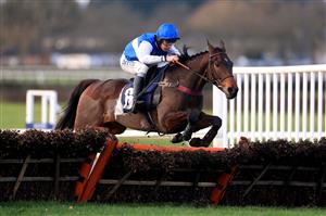 WETHERBY, UNITED KINGDOM - NOVEMBER 25: Gemirande ridden by jockey Charlie Deutsch clear a fence on the way to winning the Follow @racingtv On Twitter Novices' Hurdle (GBB Race) at Wetherby Racecourse on November 25, 2020 in Wetherby, England. (Photo by Mike Egerton - Pool/Getty Images)