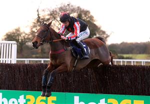 WETHERBY, UNITED KINGDOM - NOVEMBER 25: Funambule Sivola ridden by jockey Charlie Deutsch clear a fence on the way to winning the Watch Racing TV Anywhere Novices' Handicap Chase (GBB Race) at Wetherby Racecourse on November 25, 2020 in Wetherby, England. (Photo by Mike Egerton - Pool/Getty Images)