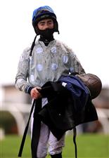 WETHERBY, UNITED KINGDOM - NOVEMBER 25: Jockey Kevin Brogan at Wetherby Racecourse on November 25, 2020 in Wetherby, England. (Photo by Mike Egerton - Pool/Getty Images)