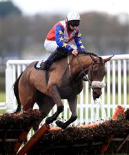 WETHERBY, UNITED KINGDOM - NOVEMBER 25: Rookie Trainer and jockey Harry Reed clear a fence during the Visit injuredjockeys.co.uk For Christmas Cards Conditional Jockeys' Handicap Hurdle at Wetherby Racecourse on November 25, 2020 in Wetherby, England. (Photo by Mike Egerton - Pool/Getty Images)