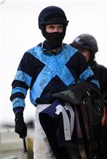 WETHERBY, UNITED KINGDOM - NOVEMBER 25: Jockey Colm McCormack at Wetherby Racecourse on November 25, 2020 in Wetherby, England. (Photo by Mike Egerton - Pool/Getty Images)
