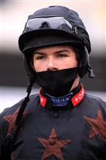 WETHERBY, UNITED KINGDOM - NOVEMBER 25: Jockey Charlie Todd after winning the Visit injuredjockeys.co.uk For Christmas Cards Conditional Jockeys' Handicap Hurdle on Sometimes Always at Wetherby Racecourse on November 25, 2020 in Wetherby, England. (Photo by Mike Egerton - Pool/Getty Images)