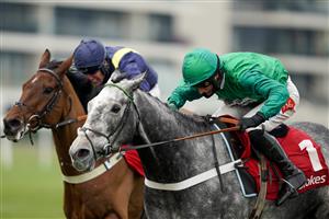 NEWBURY, ENGLAND - NOVEMBER 27: Daryl Jacob riding Caribean Boy (green) clear the last to win The Ladbrokes Committed To Safer Gambling Novices' Chase at Newbury Racecourse on November 27, 2020 in Newbury, England. Owners are allowed to attend if they have a runner at the meeting otherwise racing remains behind closed doors to the public due to the Coronavirus pandemic. (Photo by Alan Crowhurst/Getty Images)