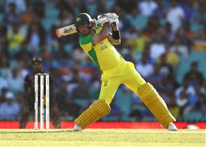 SYDNEY, AUSTRALIA - NOVEMBER 27: Glenn Maxwell of Australia bats during game one of the One Day International series between Australia and India at Sydney Cricket Ground on November 27, 2020 in Sydney, Australia. (Photo by Ryan Pierse/Getty Images)