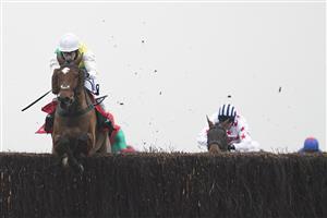 NEWBURY, ENGLAND - NOVEMBER 28: Tom Scudamore riding Cloth Cap clear the last to win The Ladbrokes Trophy Chase at Newbury Racecourse on November 28, 2020 in Newbury, England. Owners are allowed to attend if they have a runner at the meeting otherwise racing remains behind closed doors to the public due to the Coronavirus pandemic. (Photo by Alan Crowhurst/Getty Images)