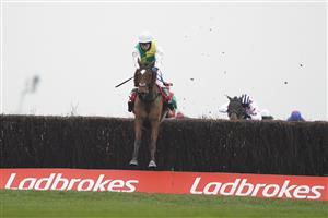 NEWBURY, ENGLAND - NOVEMBER 28: Tom Scudamore riding Cloth Cap clear the last to win The Ladbrokes Trophy Chase at Newbury Racecourse on November 28, 2020 in Newbury, England. Owners are allowed to attend if they have a runner at the meeting otherwise racing remains behind closed doors to the public due to the Coronavirus pandemic. (Photo by Alan Crowhurst/Getty Images)