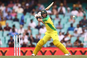 SYDNEY, AUSTRALIA - NOVEMBER 29: Glenn Maxwell of Australia bats during game two of the One Day International series between Australia and India at Sydney Cricket Ground on November 29, 2020 in Sydney, Australia. (Photo by Ryan Pierse/Getty Images)