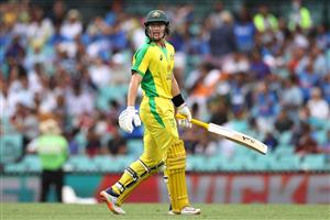 SYDNEY, AUSTRALIA - NOVEMBER 29: Marnus Labuschagne of Australia walks off the field after being dismissed for 70 runs during game two of the One Day International series between Australia and India at Sydney Cricket Ground on November 29, 2020 in Sydney, Australia. (Photo by Cameron Spencer/Getty Images)
