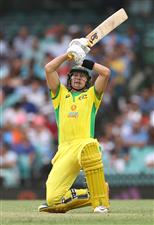 SYDNEY, AUSTRALIA - NOVEMBER 29: Marnus Labuschagne of Australia bats during game two of the One Day International series between Australia and India at Sydney Cricket Ground on November 29, 2020 in Sydney, Australia. (Photo by Cameron Spencer/Getty Images)