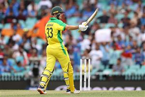 SYDNEY, AUSTRALIA - NOVEMBER 29: Marnus Labuschagne of Australia celebrates reaching 50 runs during game two of the One Day International series between Australia and India at Sydney Cricket Ground on November 29, 2020 in Sydney, Australia. (Photo by Cameron Spencer/Getty Images)