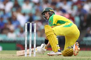 SYDNEY, AUSTRALIA - NOVEMBER 29: Marnus Labuschagne of Australia bats during game two of the One Day International series between Australia and India at Sydney Cricket Ground on November 29, 2020 in Sydney, Australia. (Photo by Cameron Spencer/Getty Images)