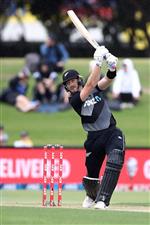 TAURANGA, NEW ZEALAND - NOVEMBER 29: Martin Guptill of New Zealand bats during game two of the International Twenty20 series between New Zealand and the West Indies at Bay Oval on November 29, 2020 in Tauranga, New Zealand. (Photo by Phil Walter/Getty Images)