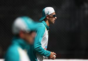 CANBERRA, AUSTRALIA - DECEMBER 01: Ashton Agar of Australia trains during an Australian ODI nets session at Manuka Oval on December 01, 2020 in Canberra, Australia. (Photo by Ryan Pierse/Getty Images)