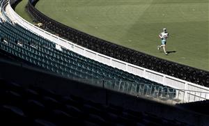 CANBERRA, AUSTRALIA - DECEMBER 01: Ashton Agar of Australia trains during an Australian ODI nets session at Manuka Oval on December 01, 2020 in Canberra, Australia. (Photo by Ryan Pierse/Getty Images)