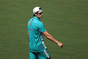 CANBERRA, AUSTRALIA - DECEMBER 01: Sean Abbott of Australia trains during an Australian ODI nets session at Manuka Oval on December 01, 2020 in Canberra, Australia. (Photo by Ryan Pierse/Getty Images)