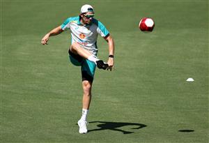 CANBERRA, AUSTRALIA - DECEMBER 01: Sean Abbott of Australia trains during an Australian ODI nets session at Manuka Oval on December 01, 2020 in Canberra, Australia. (Photo by Ryan Pierse/Getty Images)