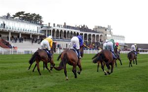 LUDLOW, ENGLAND - DECEMBER 02: Action from the Corrie Cup Handicap Chase at Ludlow Racecourse on December 2, 2020 in Ludlow, England. (Photo by David Davies - Pool/Getty Images)
