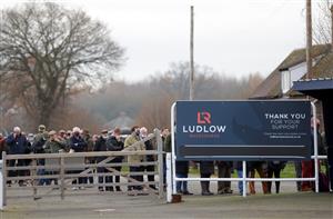 LUDLOW, ENGLAND - DECEMBER 02: Racegoers queuing at Ludlow Racecourse on December 2, 2020 in Ludlow, England. (Photo by David Davies - Pool/Getty Images)