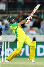 CANBERRA, AUSTRALIA - DECEMBER 02: (EDITORS NOTE: Retransmission with alternate crop.) Glenn Maxwell of Australia bats during game three of the One Day International series between Australia and India at Manuka Oval on December 02, 2020 in Canberra, Australia. (Photo by Mark Kolbe/Getty Images)