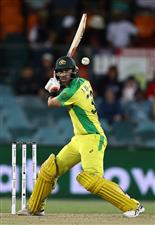 CANBERRA, AUSTRALIA - DECEMBER 02: Glenn Maxwell of Australia bats during game three of the One Day International series between Australia and India at Manuka Oval on December 02, 2020 in Canberra, Australia. (Photo by Ryan Pierse/Getty Images)